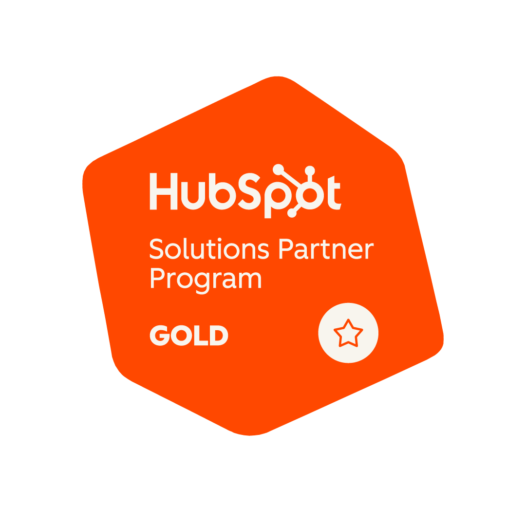 SolutionPartnerTierBadges_FINAL_GOLD_ORANGE HubSpot Solutions Partner